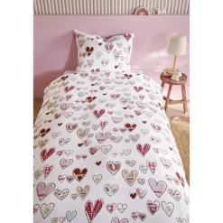 Beddinghouse Kids Sweethearts dekbedovertrek - 100x135 - Multi Online