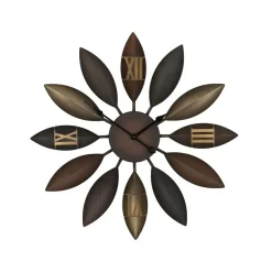 Beliani BEINWIL - Wandklok - Bruin - IJzer New