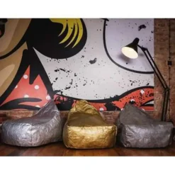 Beliani Zitzak DROP - Goud synthetisch materiaal Outlet