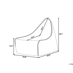 Beliani Zitzak DROP - Goud synthetisch materiaal Outlet