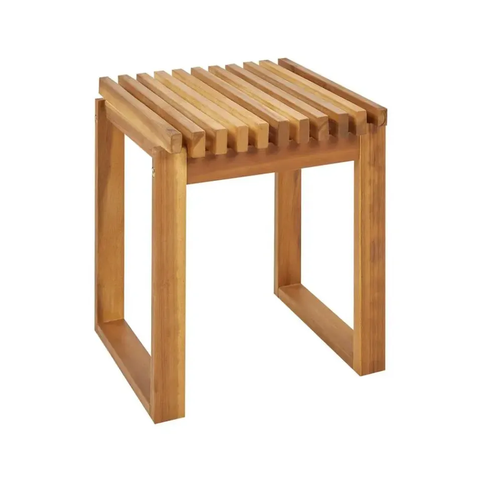 Beliani BELLANO - Bijzettafel - Lichthout - Acaciahout Outlet