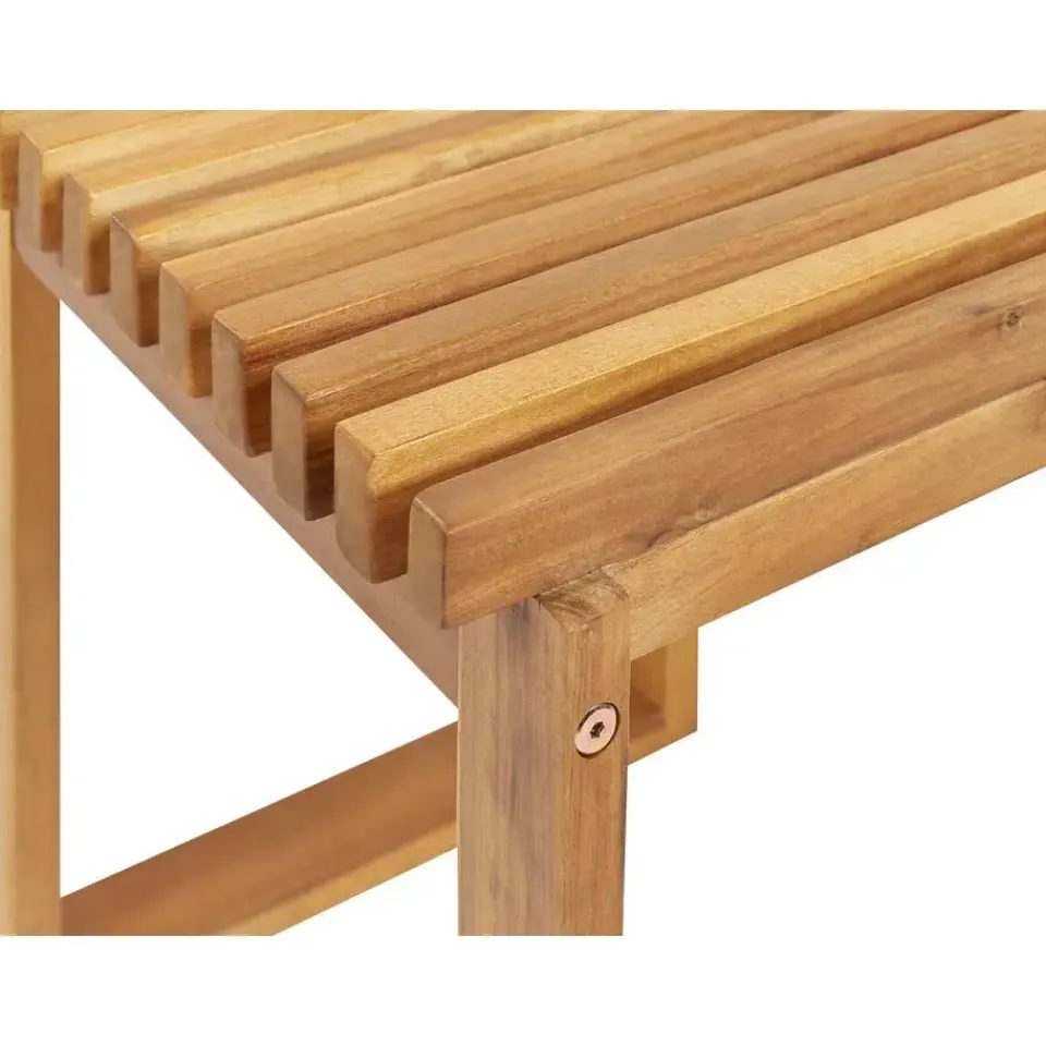 Beliani BELLANO - Bijzettafel - Lichthout - Acaciahout Outlet