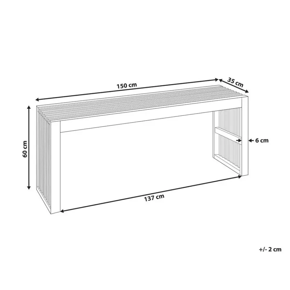 Beliani BELLANO - Tuintafel - Lichthout - Acaciahout Discount