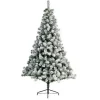 Bellatio Decorations Imperial Pine kerstboom - besneeuwd - H150 cm - D97 cm Sale