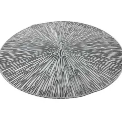 Bellatio Design Placemats - 6 stuks - geponst - zilverkleurig - 38 cm Hot