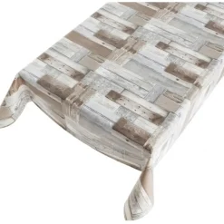 Bellatio Design tafelzeil - houten planken print - 140 x 245 cm Online
