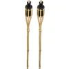 Bellatio Design Tuinfakkels - 2x - bamboe - 60 cm - navulbaar Hot