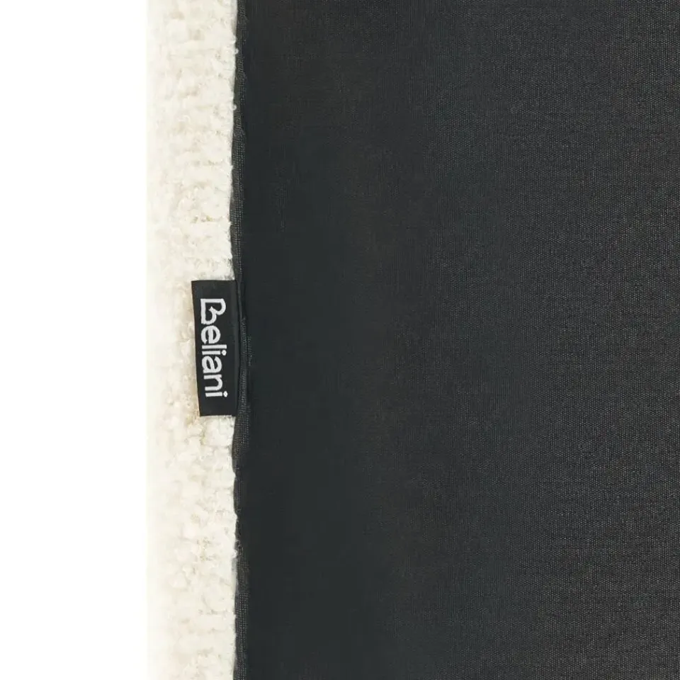 Beliani BELLEVUE - Eenpersoonsbed - Gebroken wit - 90 x 200 cm - Bouclé Best