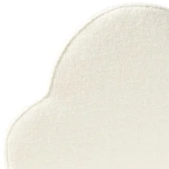 Beliani BELLEVUE - Eenpersoonsbed - Gebroken wit - 90 x 200 cm - Bouclé Best