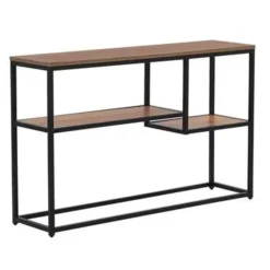 Beliani BELMONT - Consoletafel - Donkere houtkleur - MDF