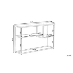 Beliani BELMONT - Consoletafel - Donkere houtkleur - MDF