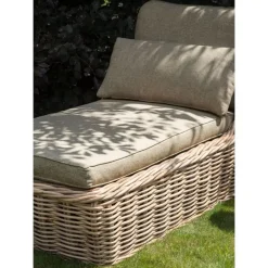 Beliani BELSITO - Ligstoel - Taupe - Rotan Sale