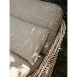 Beliani BELSITO - Ligstoel - Taupe - Rotan Sale