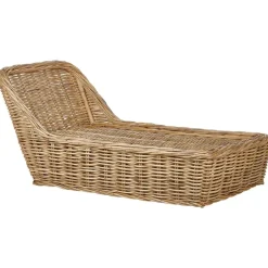 Beliani BELSITO - Ligstoel - Taupe - Rotan Sale