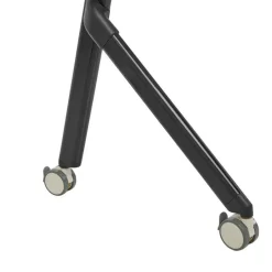 Beliani BENDI - Inklapbaar bureau - Lichthout/Zwart - 160 x 60 cm - Staal Discount