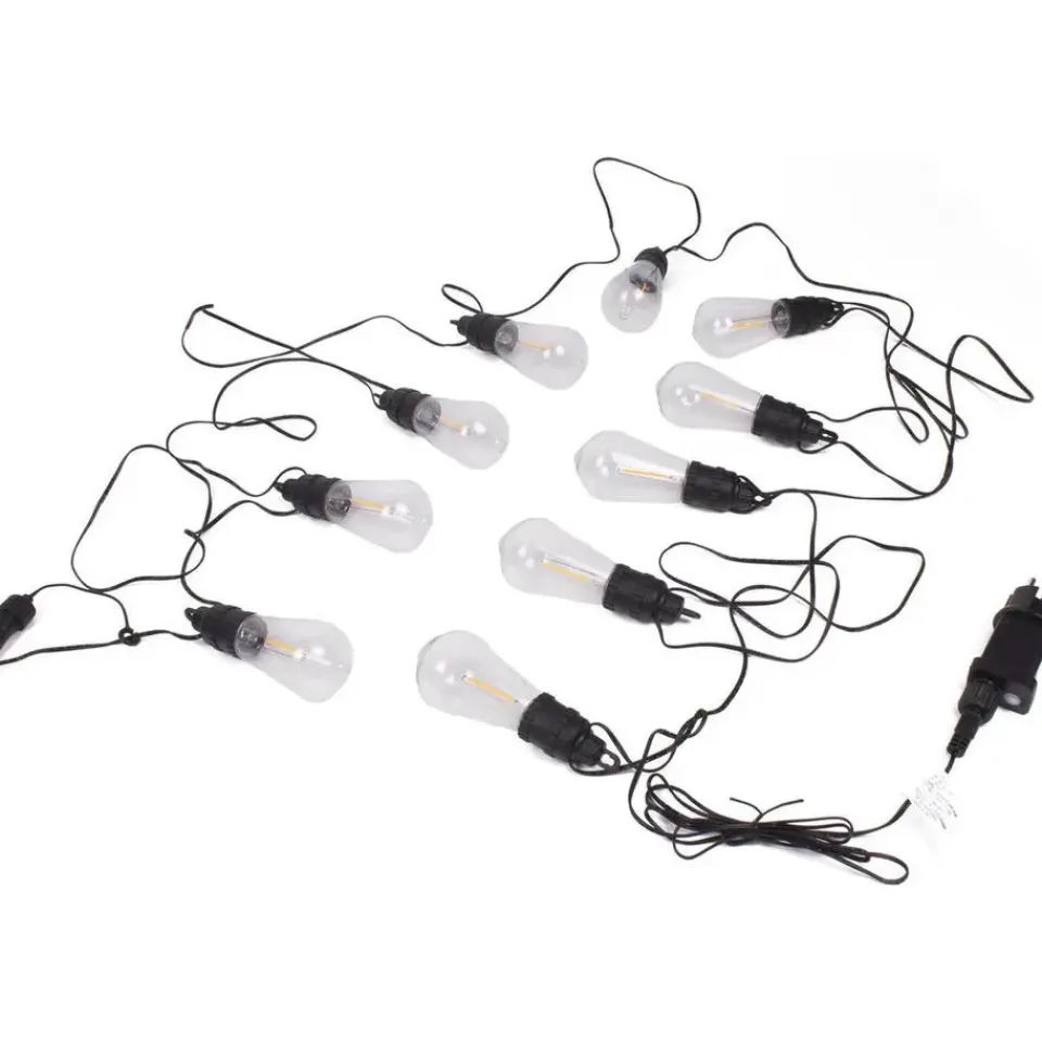 Benson Lichtsnoer - LED - 10 lampen - 700 cm - warm wit - timer Discount