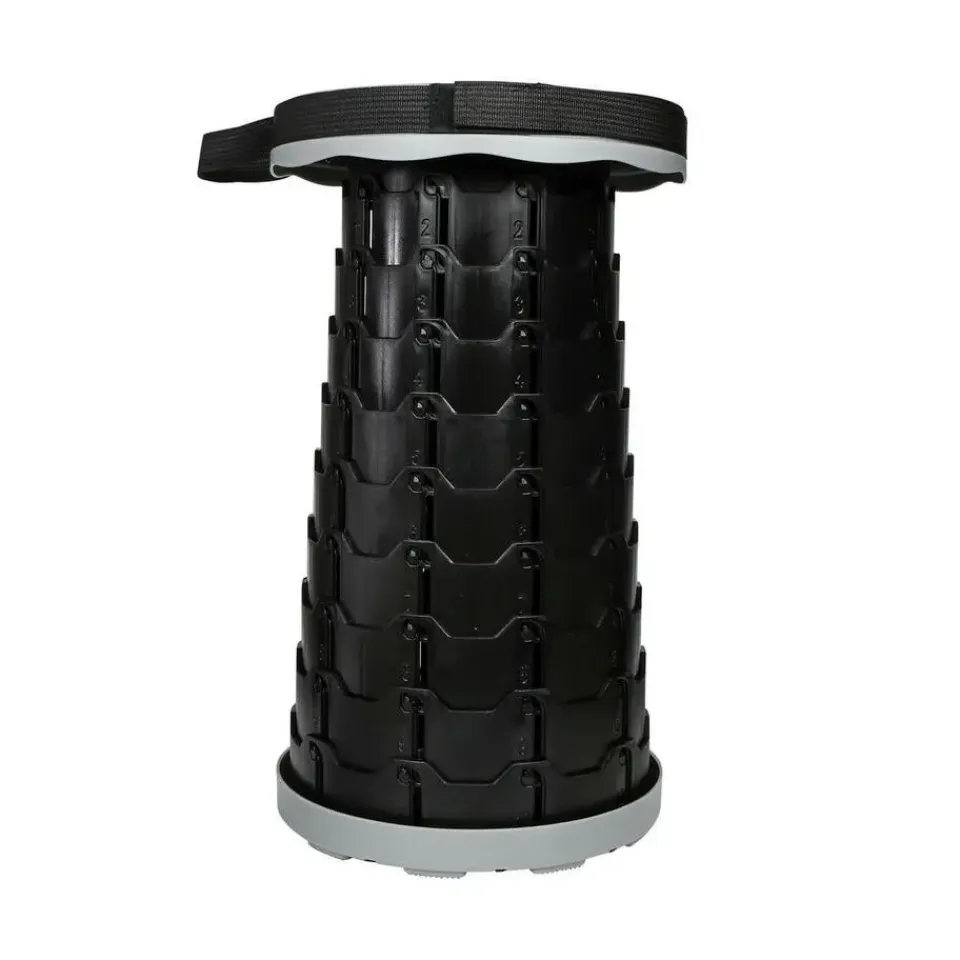 Benson Opvouwbare kruk - grijs - kunststof - inklapbare stoel Outlet