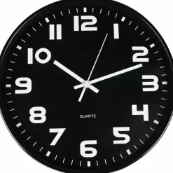 Benson Wandklok - zwart - D30 cm - modern design - stijlvol Sale