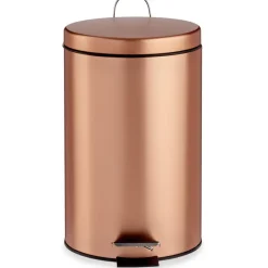 Berilo Pedaalemmer - koperkleurig - 12 l - 40 cm - metaal Discount
