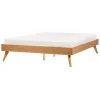 Beliani BERRIC - Tweepersoonsbed - Lichthout - 140 x 200 cm - MDF Sale