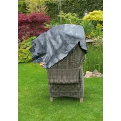 Merkloos Beschermhoes voor stapelstoelen - grijs - 140 x 70 cm Online