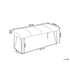 Beliani BETIN - Hocker - Beige - Kunstleer Best