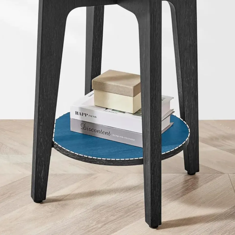 Merkloos Bijzettafel - Nachtkastje - Kleine Salontafel - Zwart - 50x40x40 cm - Banktafel Sale