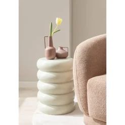 Leen Bakker Bijzettafel Barbella - beige - 45xØ33 cm Hot