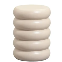 Leen Bakker Bijzettafel Barbella - beige - 45xØ33 cm Hot