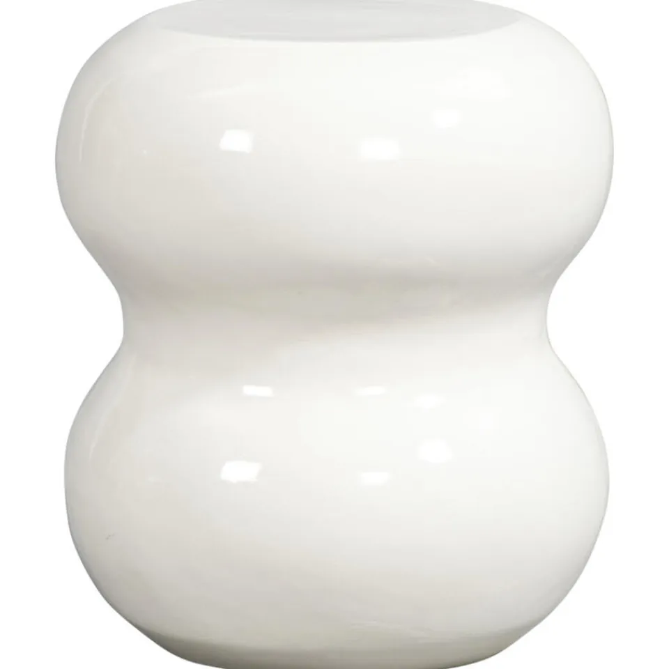 Leen Bakker Bijzettafel Carballo - wit - 44xØ38 cm