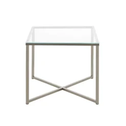 Leen Bakker Bijzettafel Indor - glas - 45x50x50 cm Online