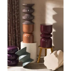 Leen Bakker Bijzettafel Madrid - taupe - 49xØ31 cm Outlet