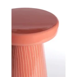 Light & Living Bijzettafel Nunoa - Lichtrood - Ø41cm Clearance