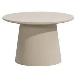 Leen Bakker Bijzettafel Thibaut - beige - 38xØ60 cm Outlet