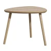 Leen Bakker Bijzettafel Triangel - naturel - 55x55x44,5 cm Outlet