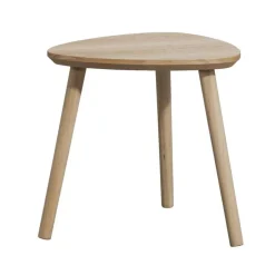 Leen Bakker Bijzettafel Triangel - naturel - 39,5x40x40 cm New