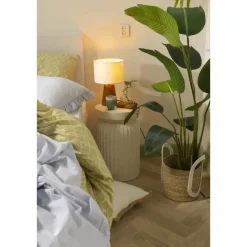 Leen Bakker Bijzettafel Yanara - beige - 55,5x35x35 cm Best