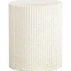 Leen Bakker Bijzettafel Zamora - beige - 48xØ40 cm Outlet