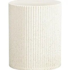 Leen Bakker Bijzettafel Zamora - beige - 48xØ40 cm Outlet