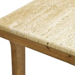 Leen Bakker Bijzettafel Zeno - naturel - 40x30x66 cm Best