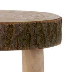 Merkloos Bijzettafeltje Decowood - hout - D31 x H32 cm Sale