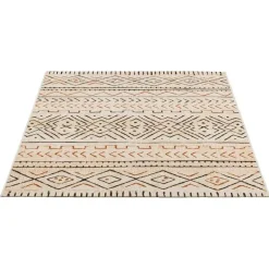 Leen Bakker Binnen/buitenvloerkleed Star - beige - 160x230 cm Discount