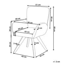 Beliani BJARN - Fauteuil - Wit - Bouclé Outlet