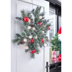 Black Box Trees Kaprun Kerstkrans Ster met Verlichting - Ø90 cm New