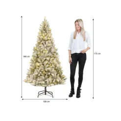 Black Box Trees Nagoya Kunstkerstboom met Verlichting - H180 x Ø108 cm Clearance