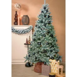 Black Box Trees Nagoya Kunstkerstboom - H210 x Ø115 cm - Groen Frosted Sale