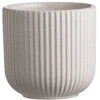 Leen Bakker Bloempot Ribe - grijs - keramiek - 14xØ14,5 cm Hot