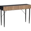 Leen Bakker BLYTHE - Consoletafel - Zwart/Bruin - MDF Outlet