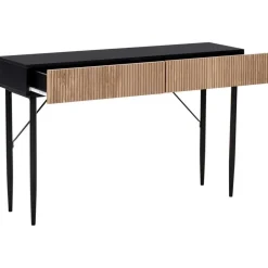 Leen Bakker BLYTHE - Consoletafel - Zwart/Bruin - MDF Outlet