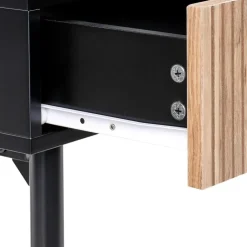 Leen Bakker BLYTHE - Consoletafel - Zwart/Bruin - MDF Outlet